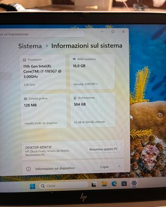 Laboratorio informatico offre notebook hp i7 11 ge