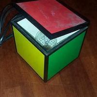 Lampada vintage designer Cini nils cubo rubrick