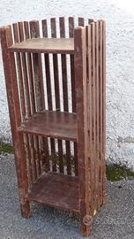 SCAFFALE PORTAFIORI ANTICO IN LEGNO MENSOLA