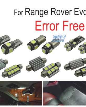 KIT 10 LAMPADE LED INTERNE PER LAND ROVER EVOQUE 1