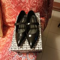 scarpe nero lucido donna