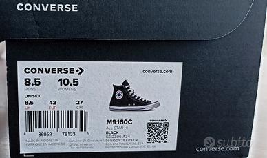 converse 42 nuove per errata taglia