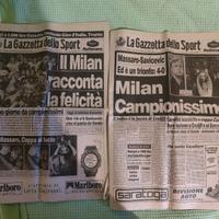 Gazzetta dello sport Milan Coppa dei Campioni 1994