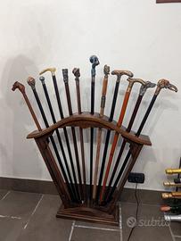 bastoni da passeggio d'epoca da collezione