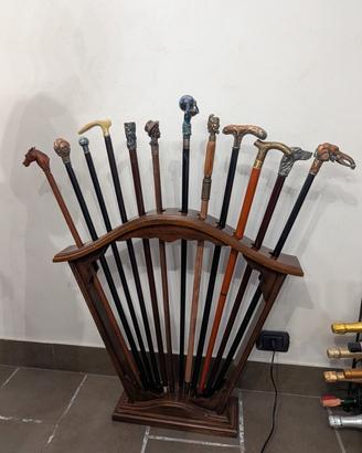 bastoni da passeggio d'epoca da collezione