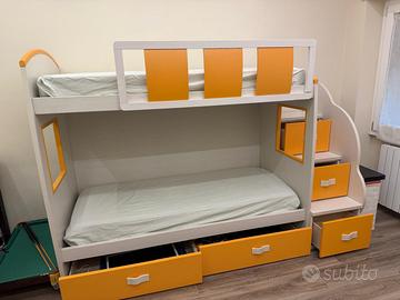 Letto a castello con materassi