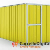 Deposito attrezzi giardino 175x307cm 5,4mq giallo