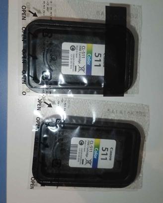 due cartucce stampante Canon a colori  511