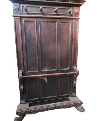 mobile da ingresso Neorinascimentale con porta abi