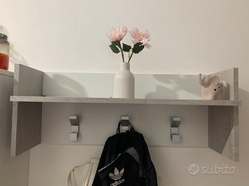 Mensola con appendiabiti