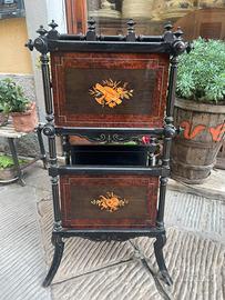 Mobiletto antico portaspartiti musicali