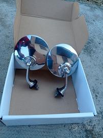 specchietti retrovisore (coppia) epoca cromato 
