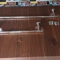 Barre portasciuganani in acciaio inox