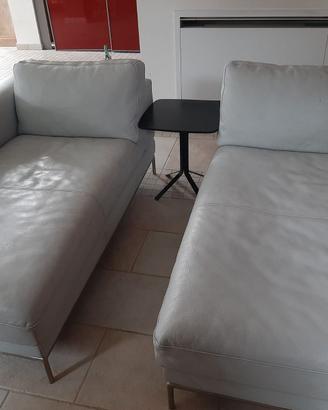 N. 2 Chaise longue Arild Ikea in vera pelle