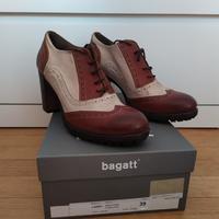 Scarpe stringate col tacco Bagatt n. 39