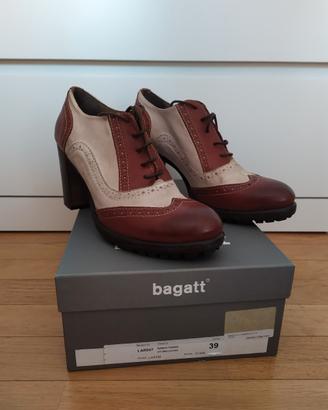 Scarpe stringate col tacco Bagatt n. 39