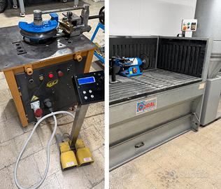 Banco Aspirante e Curvatubi con matrici Ercolina