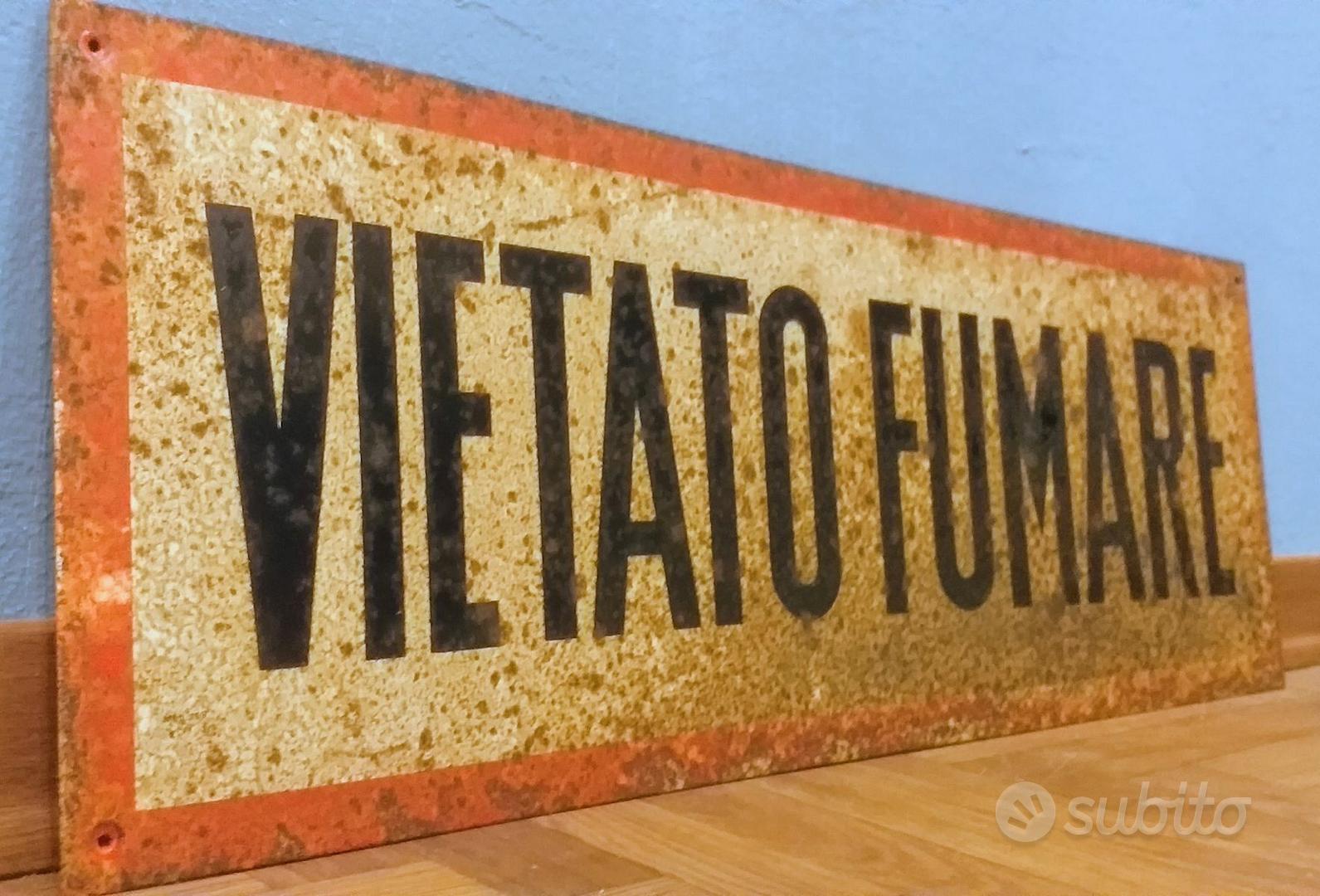 Cartello vietato fumare - Collezionismo In vendita a Varese