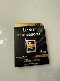 Lexar cf express type b 128 gb  gold series