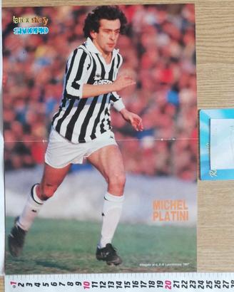 Poster Michel Platini Juventus (Lanciostory 1987)