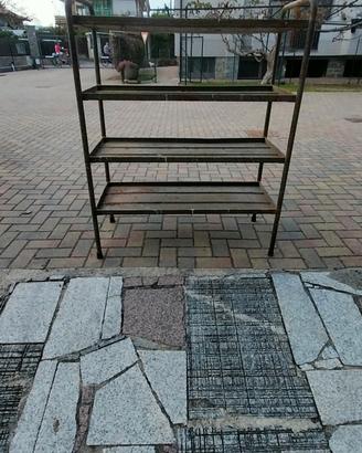 Carrello industriale da officina vintage 