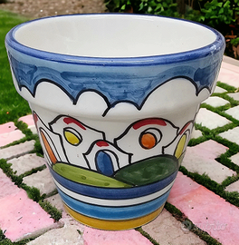 vaso portata in ceramica vietrese