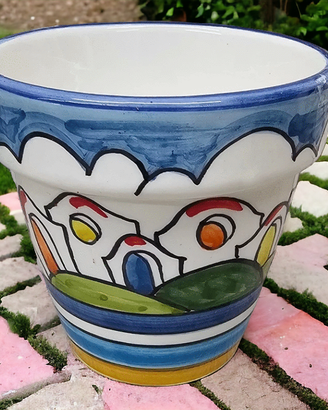 vaso portata in ceramica vietrese