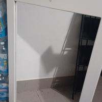 Specchio in legno bianco