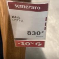 Letto in legno saio semeraro