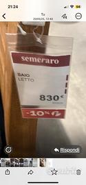 Letto in legno saio semeraro