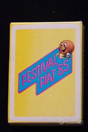 Mazzo da 54 carte completo Festival Fiat 1985