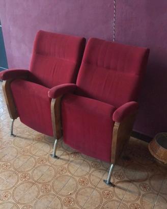 poltrone da cinema originali vintage 