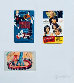 3 schede telefoniche cinema Fellini Mastroianni