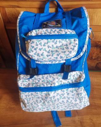 zaino Naj Oleari anni 80 blu con coniglietti