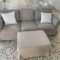 Divano e poggiapiedi Ektorp Ikea