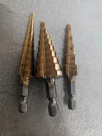 Set utensili trapano- frese coniche 3-12/ 4-12/4-2