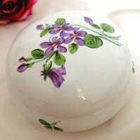 scatola ceramica vintage porta bijoux oggettistica