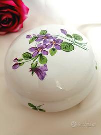 scatola ceramica vintage porta bijoux oggettistica