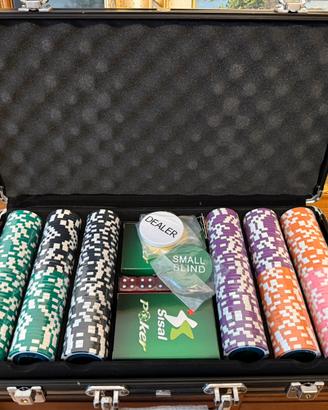 aligetta Poker Sisal Poker 300 fiches accessori