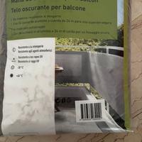 Telo oscurante per balcone