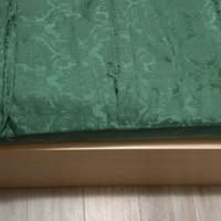 stoffa ampio scampolo damascato,verde smeraldo