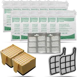 Kit Risparmio 12 Sacchetti Folletto VK135 VK136
