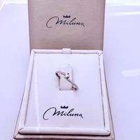 Anello Miluna solitario oro bianco