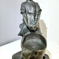 Scultura bronzo "la lavandaia"  secolo '900