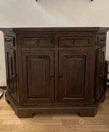 Mobile legno color noce ottono stato 