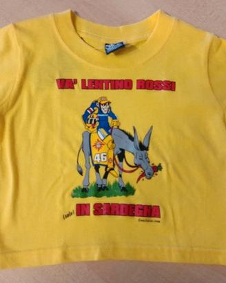 T-shirt Maglietta 1 Anno Gialla Valentino Rossi