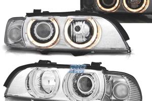 FARI BMW E39 95-03 OCCHI ANGELI CROMATI