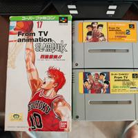 Lotto 3 giochi Slam Dunk SNES japan