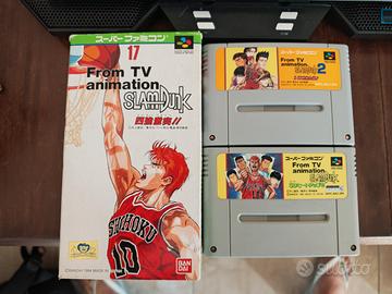 Lotto 3 giochi Slam Dunk SNES japan