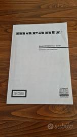 Manuale  originale per Cd Player Marantz DR 6000